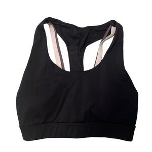 Fabletics Black & Pink Sports Bra